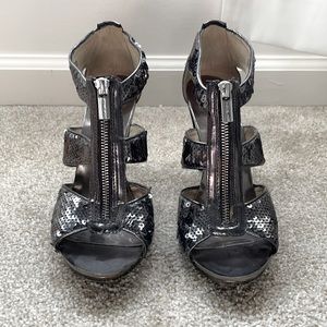 Michael Kors Charcoal Sequin Heels